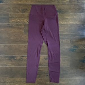Colorfulkoala - Buttery Soft High Waisted Full Length - Wine - M
